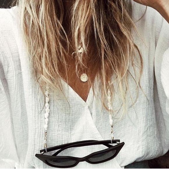 Handmade Bali 🐚🌴 Shell Necklace Sunglasses Chain - Picture 2 of 8